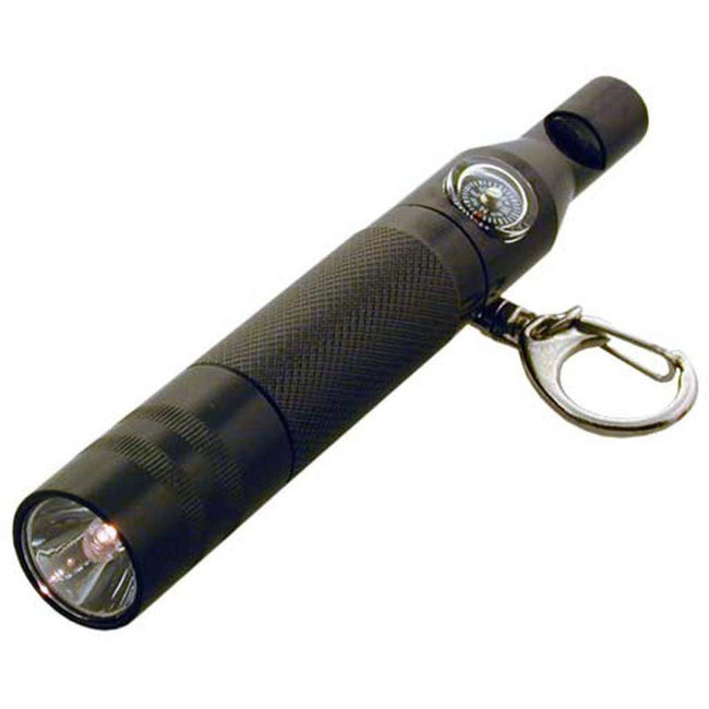 Aluminum Flashlight - Whistle & Compass - CAM-12325 - ToolUSA