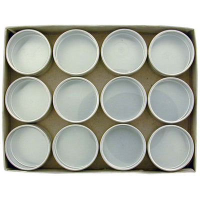 Aluminum Gem Jar Container Set with Clear Plastic Lid - ToolUSA