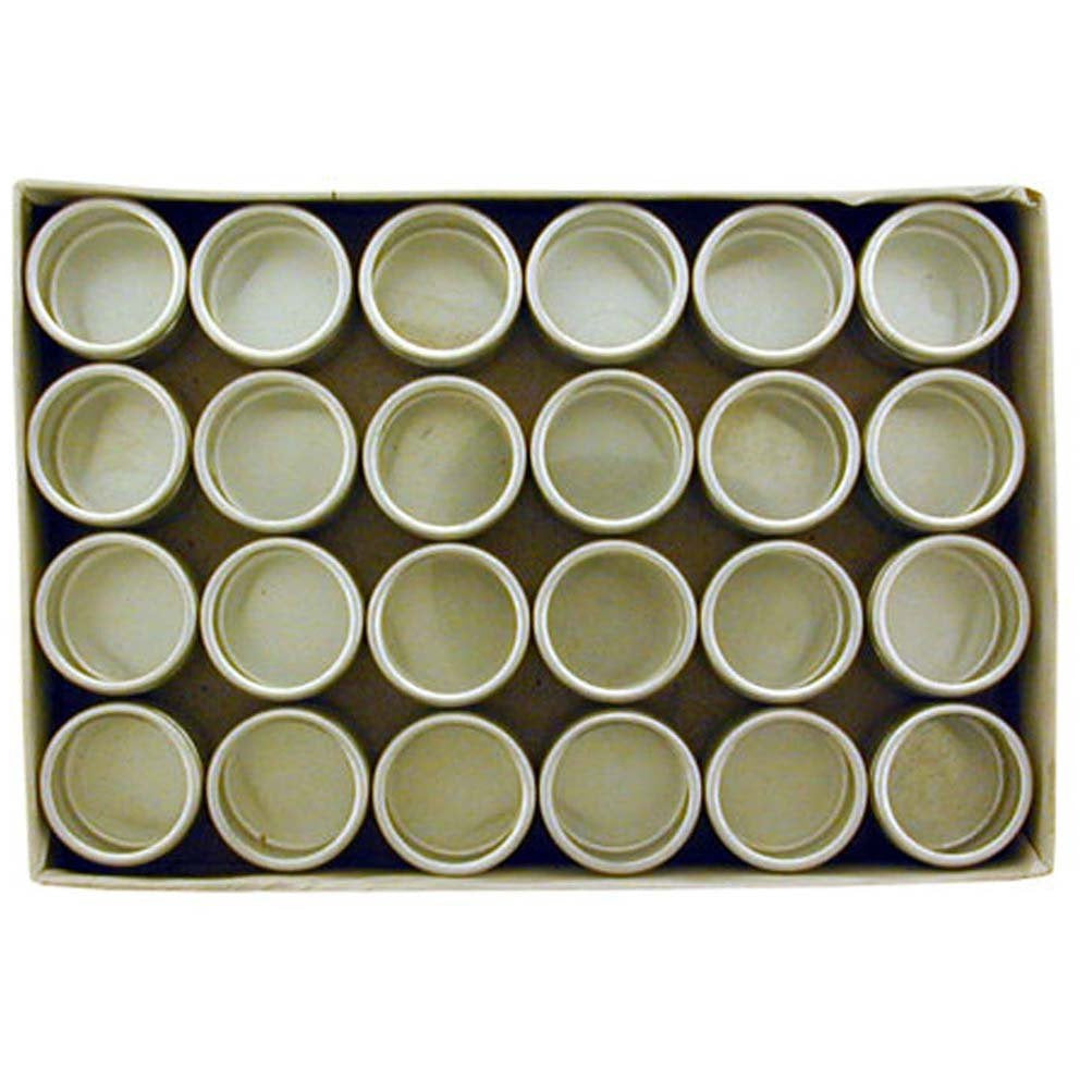 Aluminum Gem Jar Container Set with Clear Plastic Lid - ToolUSA