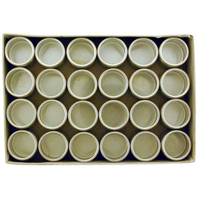 Aluminum Gem Jar Container Set with Clear Plastic Lid - ToolUSA