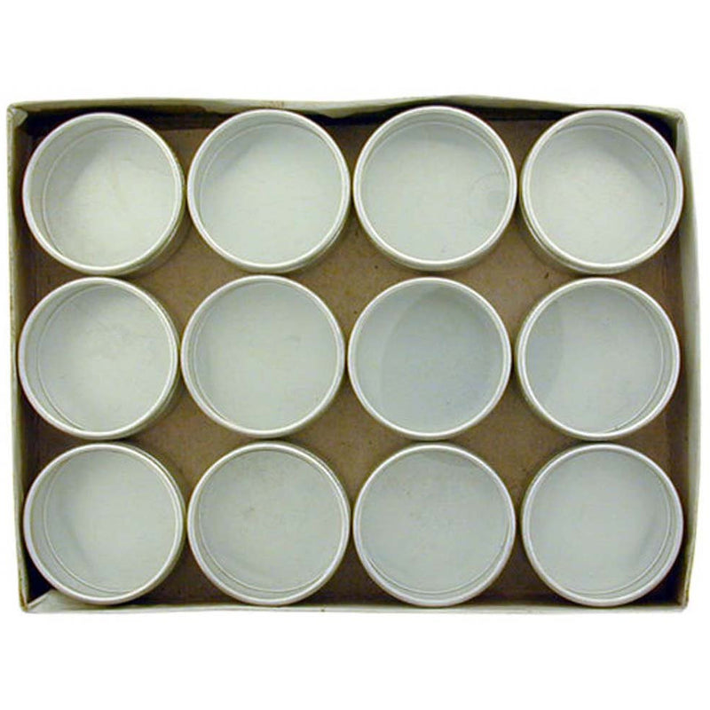 Aluminum Gem Jar Container Set with Clear Plastic Lid - ToolUSA