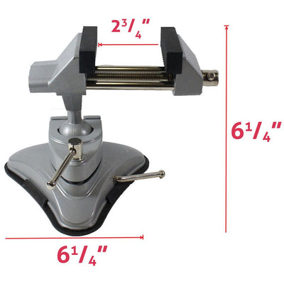 Aluminum Suction Table Vise with Base - VISE-93065 - ToolUSA