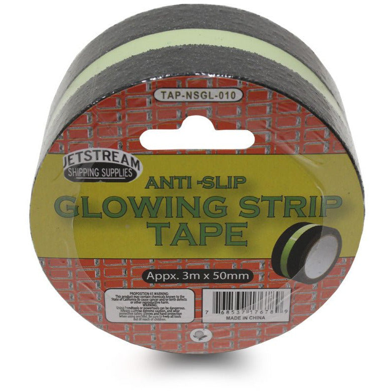 Anti-Slip Glowing Strip Safety Tape - 9 Foot x 2 Inches - TAP-NSGL-010 - ToolUSA