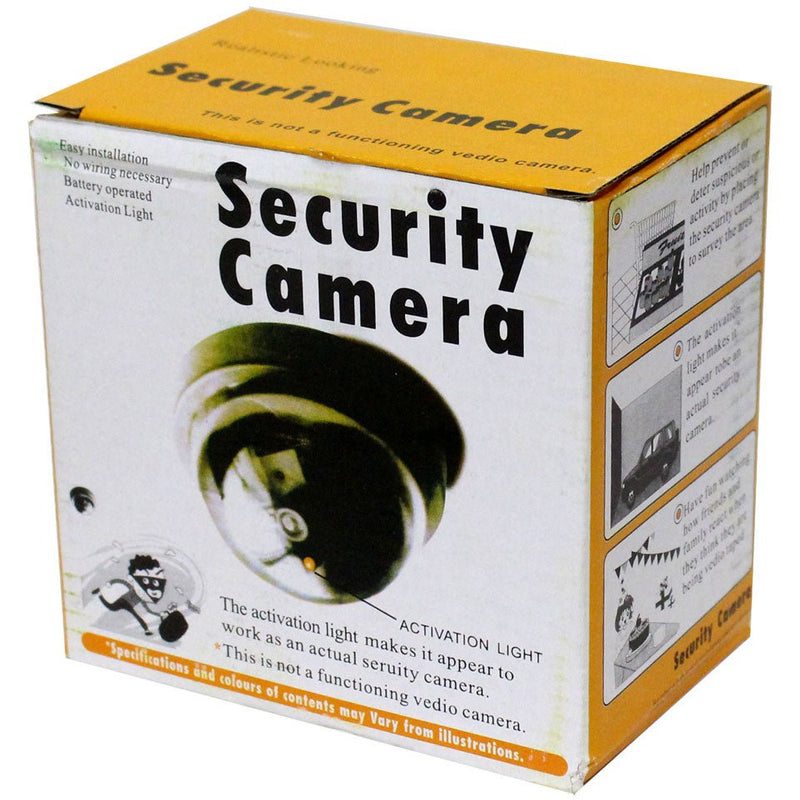 Anti-theft Dummy Security Camera - Black Mirror Finish - D412-RDBK-YX - ToolUSA