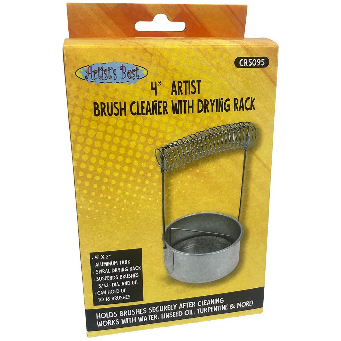 Artist's Aluminum Brush Holder and Washing Stand - CR-05095 - ToolUSA