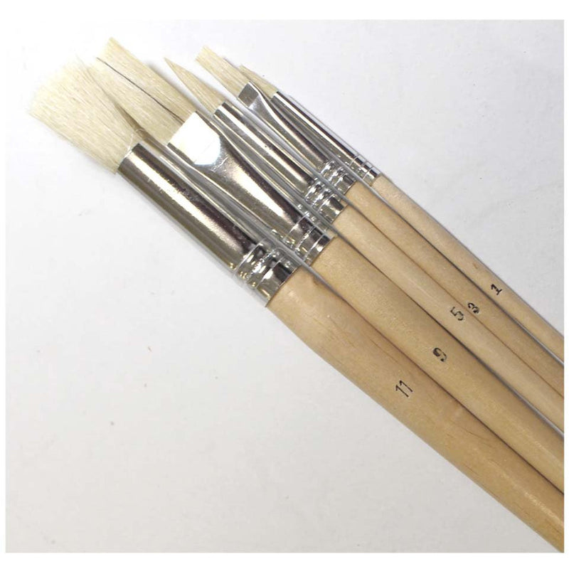 Artist's Professional Long Handled Paint Brushes With Wooden Palette - TZ63-00646 - ToolUSA