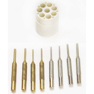 ASSORTED BRASS AND STEEL DRIVE PIN 8-PIECE SET - TJ01-32100 - ToolUSA