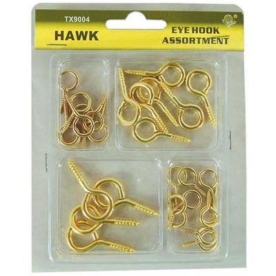 Assorted Brass Eye Hooks - HW-99004 - ToolUSA
