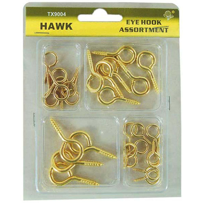 Assorted Brass Eye Hooks - HW-99004 - ToolUSA