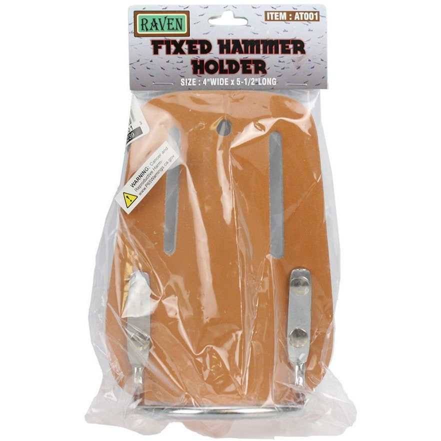 Belt Worn Leather Hammer Holder with Metal Bar - AS-40001 - ToolUSA