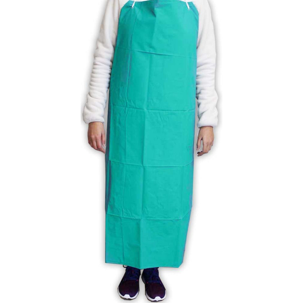Bib Style Adult Work Apron - PVC & Polyester Blend - 9060B - ToolUSA