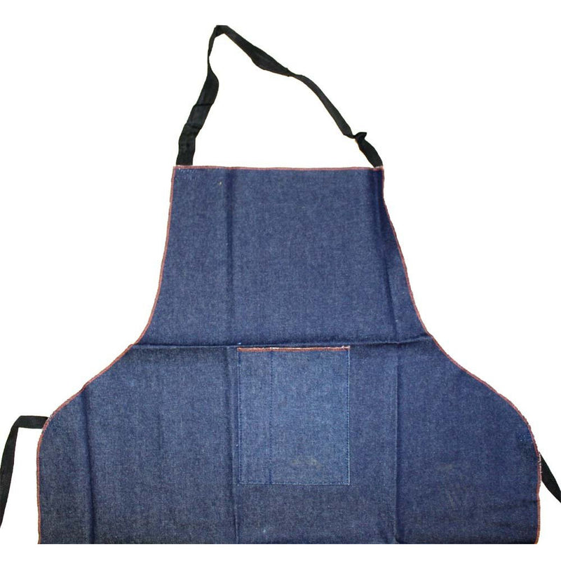 Bib Style Extra Long Denim Apron with 2 Front Pockets - AP-00019 - ToolUSA