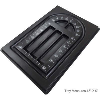 Black Bead Tray with 5 Compartments (Pack of: 2) - TJ-91731-Z02 - ToolUSA