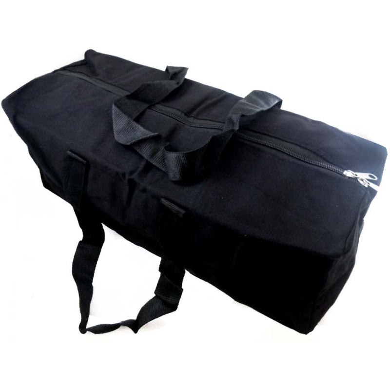 Black Canvas Duffle Bag - 18x6x7 Inch - AB-18180 - ToolUSA