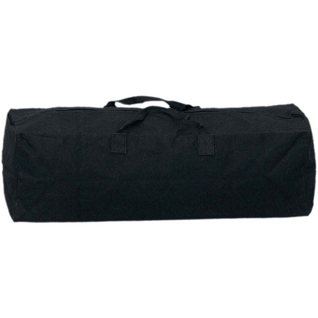 Black Canvas Duffle Bag - 18x6x7 Inch - AB-18180 - ToolUSA