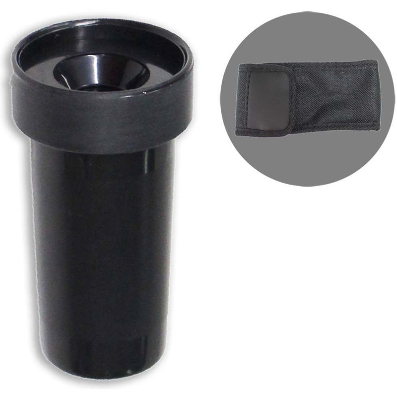 Black Plastic Reverse Door Mirror to Reverse the View through a Security Lens - MG-90199 - ToolUSA
