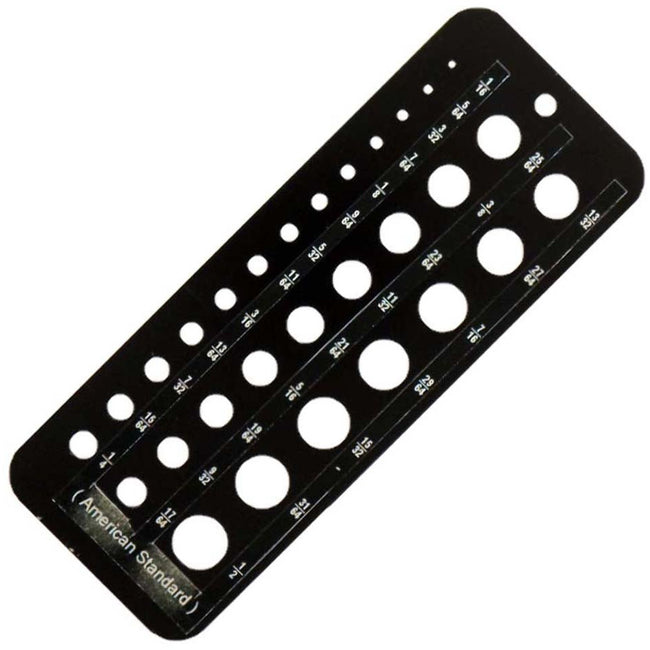 Black Stainless Steel Traditional Drill Gauge - TM-19191 - ToolUSA