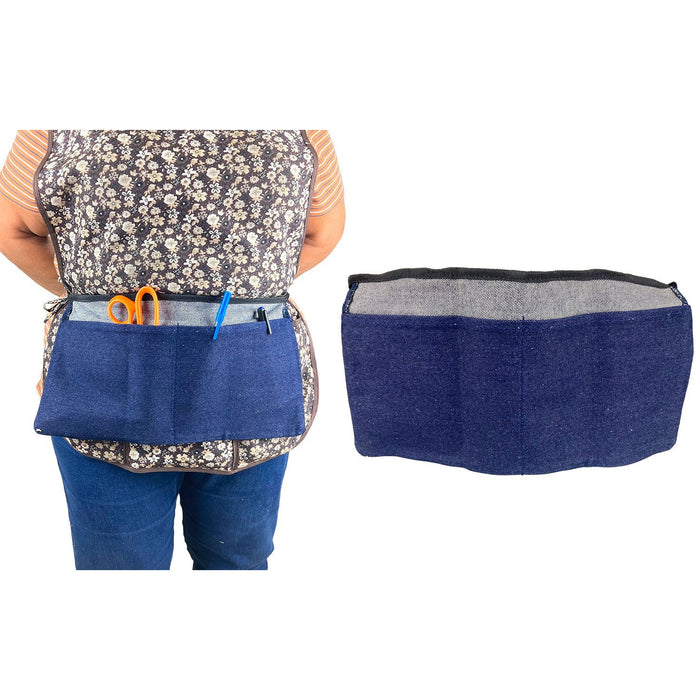 Blue Denim Waist Apron with 2 Large Pockets - AD011 - ToolUSA