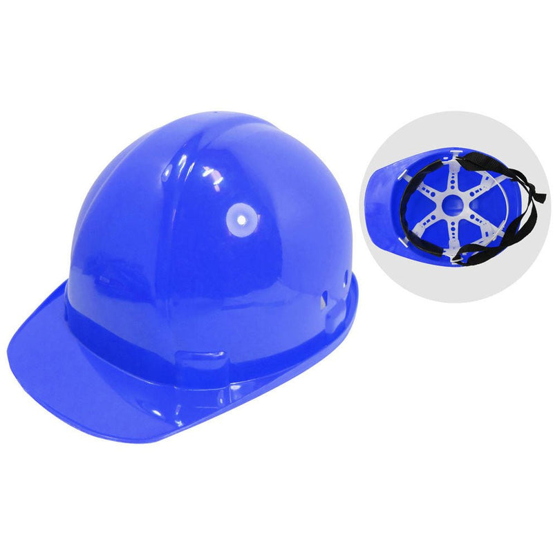 Blue Safety Hard Hat with Built-In Adjustable Liner - SF-88887 - ToolUSA