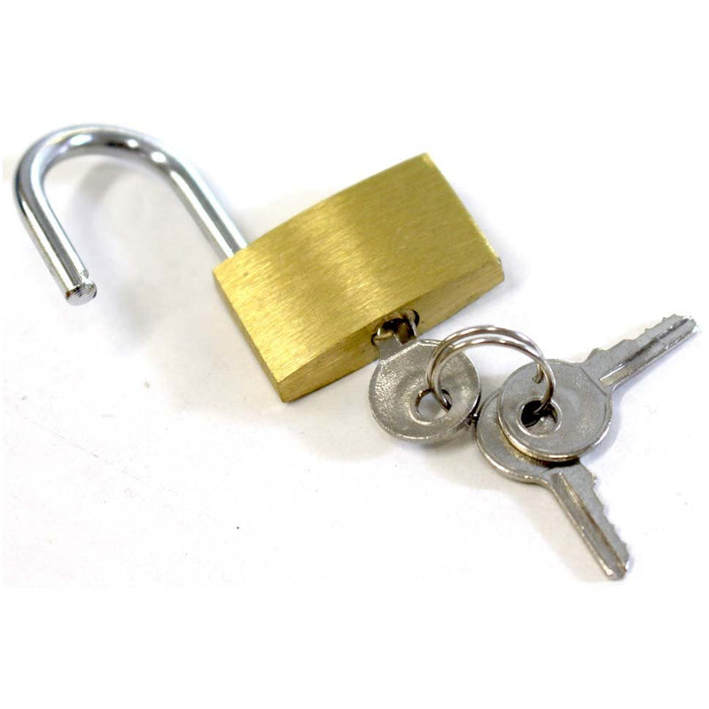 Brass Lock 2 Piece Set Size 1 1/4 Inch (32mm) With Matching Keys - LOCK-27303 - ToolUSA