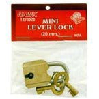 Brass Mini Padlock (Pack of: 4) - LOCK-00587-Z04 - ToolUSA