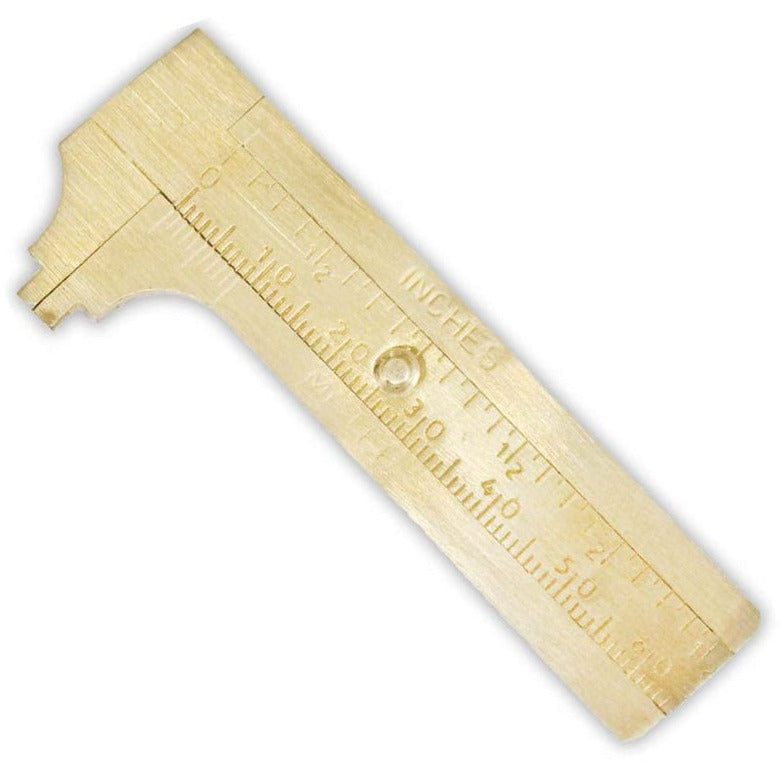 Brass Pocket Sized Caliper - ToolUSA