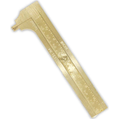 Brass Pocket Sized Caliper - ToolUSA