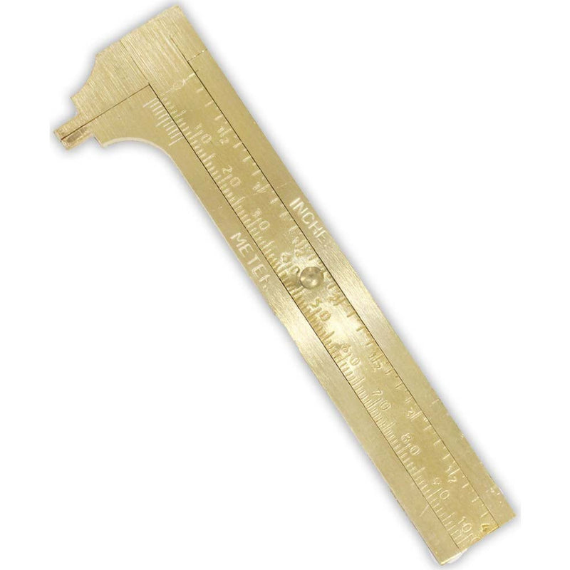 Brass Pocket Sized Caliper - ToolUSA