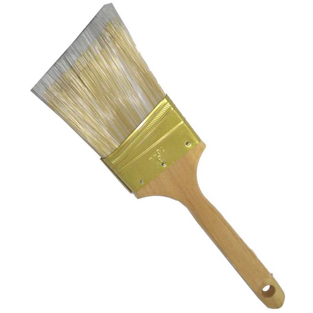Bristle Brush -3" Wide - For House Painting, Varnish Or Lacquer With Wooden Handle (Pack of: 2) - TZ63-28444-Z02 - ToolUSA