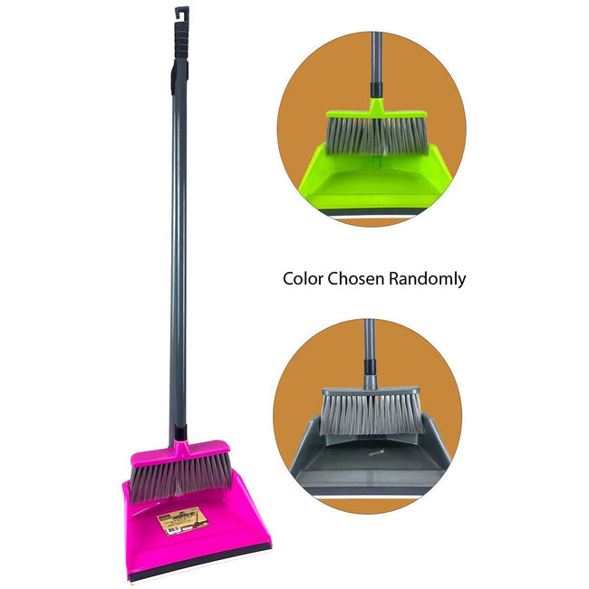 Broom and Dust Pan (Color Will Vary) - TZ-06322 - ToolUSA