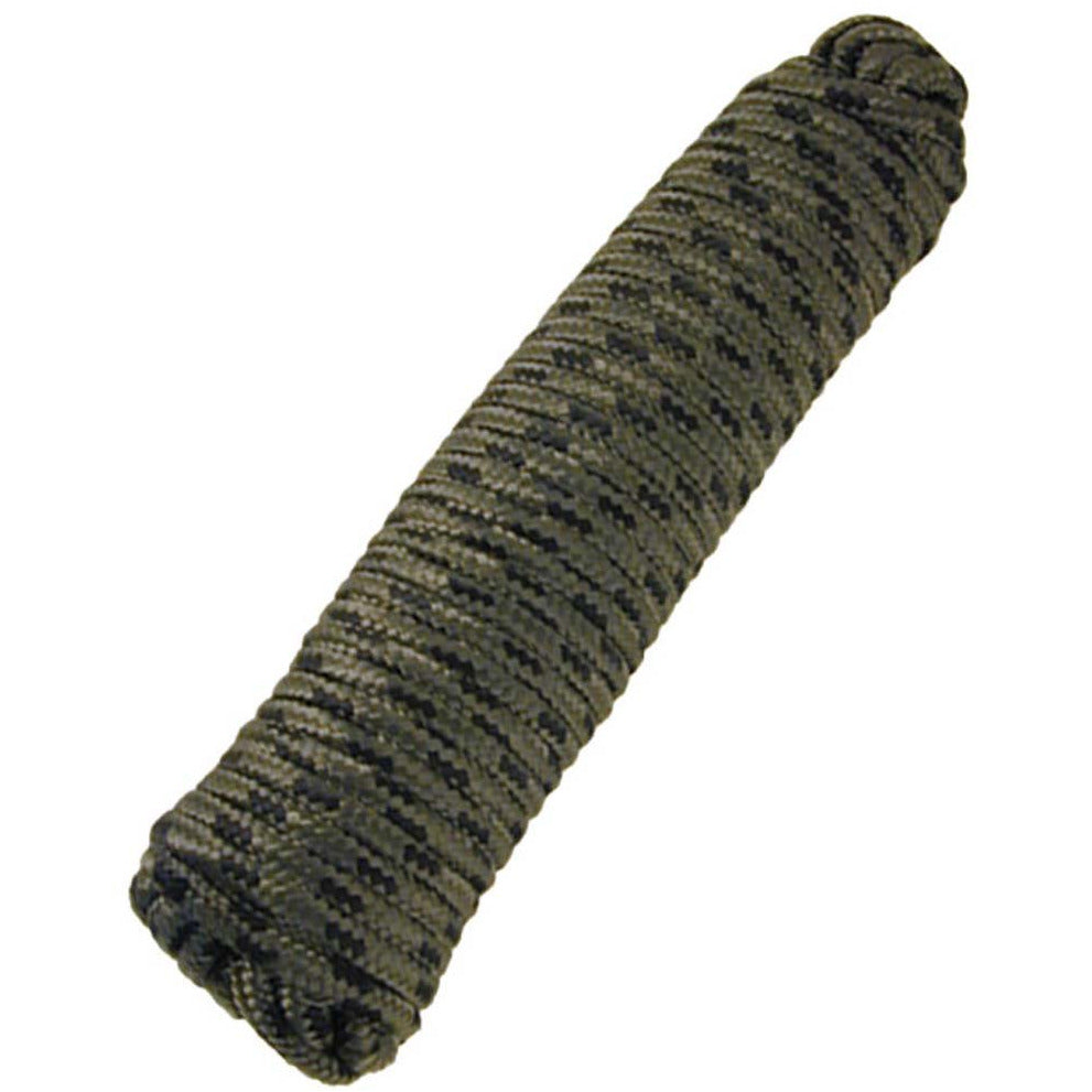 Camping Rope - 8mm x 50 Feet Long - Camouflage Green - TA-1-85165 - ToolUSA