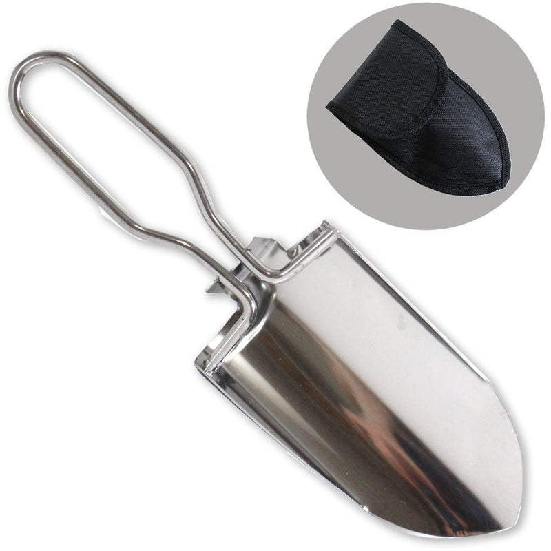 Camping Stainless Steel Folding Shovel - TC750-PKT-YX - ToolUSA