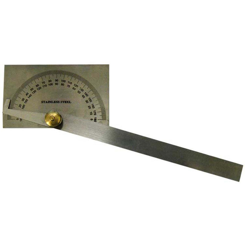 CARPENTER'S STAINLESS STEEL PROTRACTOR ANGLE - TM-91300 - ToolUSA