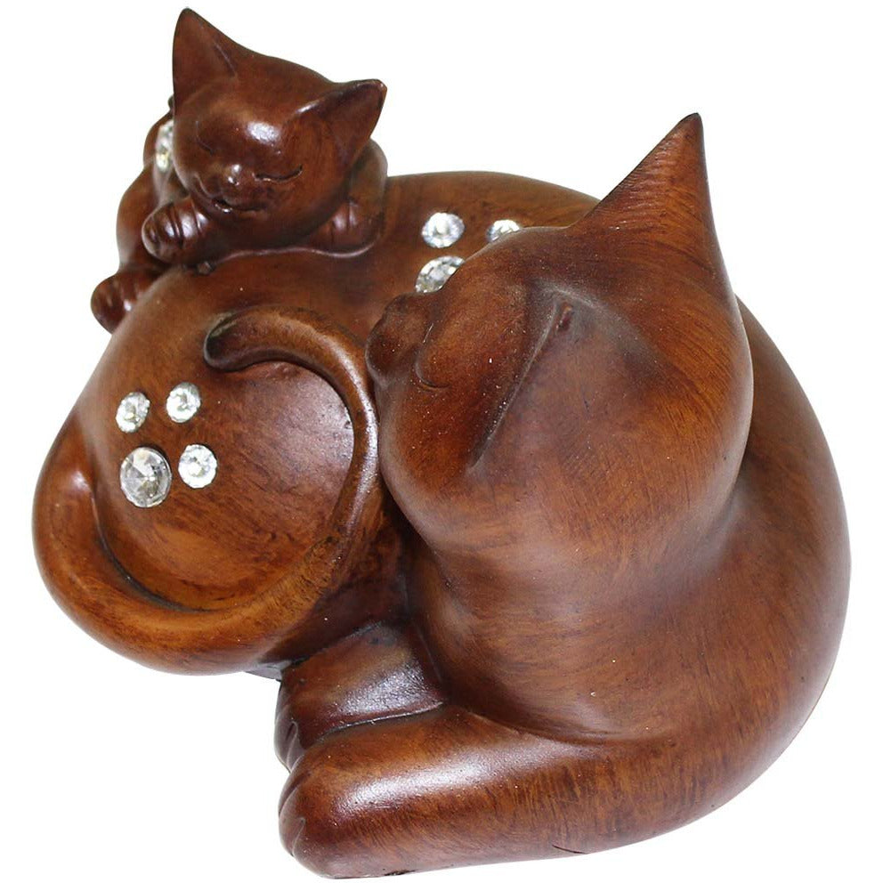 Cats Statuette - Mother and Kitten - 207-1443-YX - ToolUSA