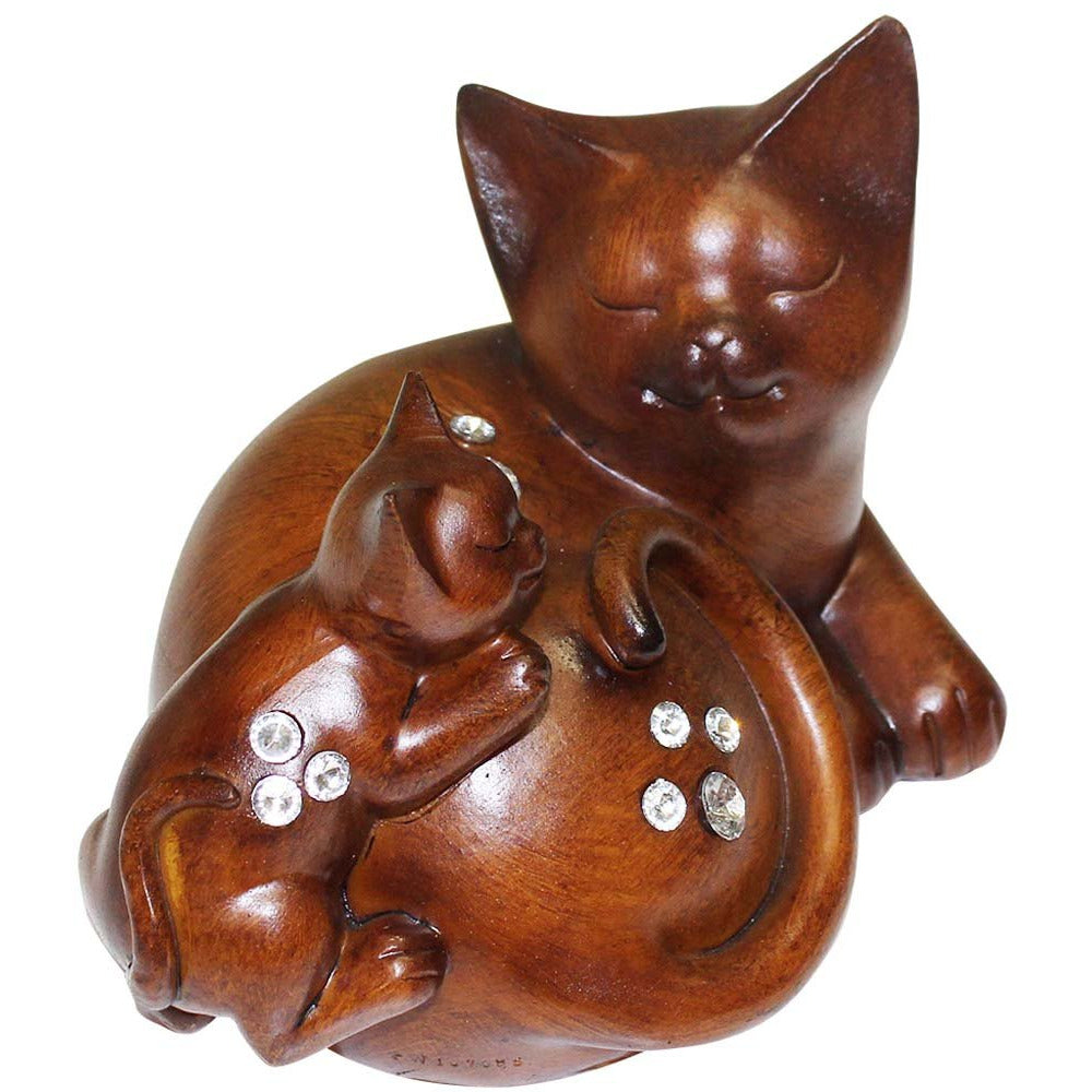 Cats Statuette - Mother and Kitten - 207-1443-YX - ToolUSA