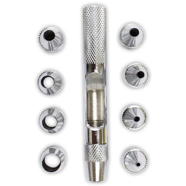 CHANGEABLE-HEAD HOLLOW PUNCH 10-PIECE SET - TZ01-02990 - ToolUSA