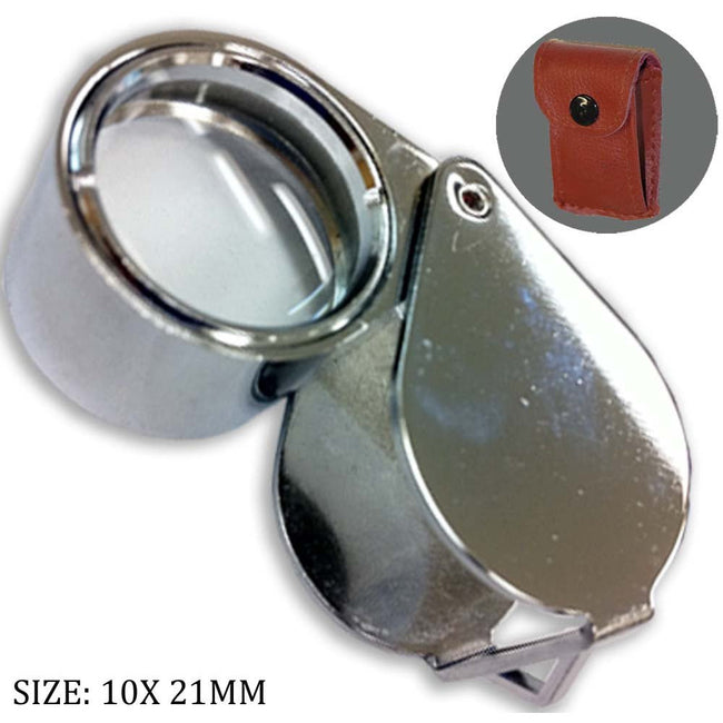 Chrome Jeweler's Loupe - 10X Power - MG-17068 - ToolUSA
