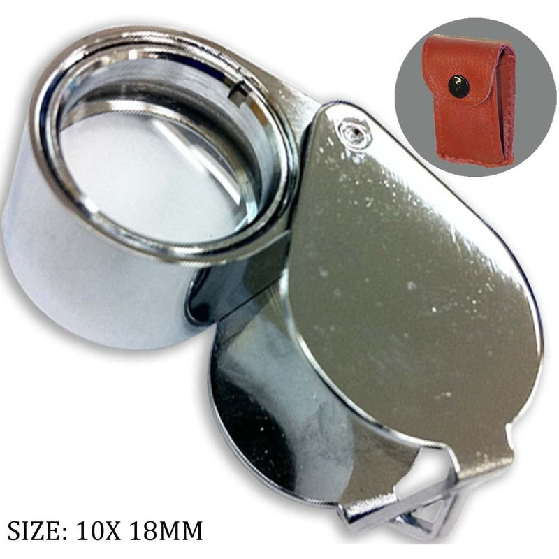 Chrome Jeweler's Loupe - 10X Power - MG1510-918 - ToolUSA