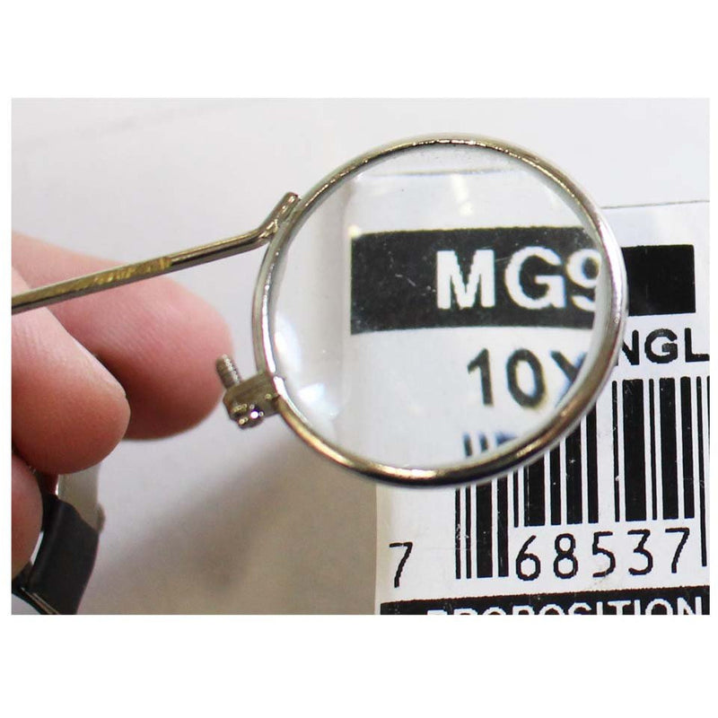 Chrome Loupe for Eyeglasses - 10X Power - MG-00922 - ToolUSA