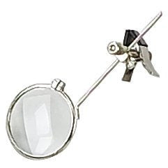Chrome Loupe for Eyeglasses - 10X Power - MG-00922 - ToolUSA