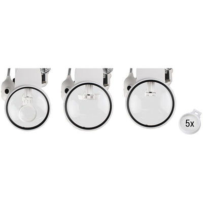 Clamp Magnifier With 2 Clamps, 3 Lenses 6 LED's And Soldering Iron Stand - MG8945AA-L6 - ToolUSA