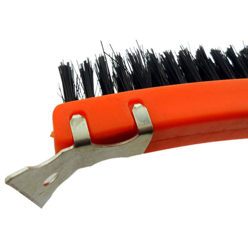Cleaning Brush with Scraper - TZ6390-PL - ToolUSA
