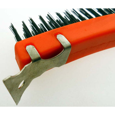 Cleaning Brush with Scraper - TZ6390-ST - ToolUSA