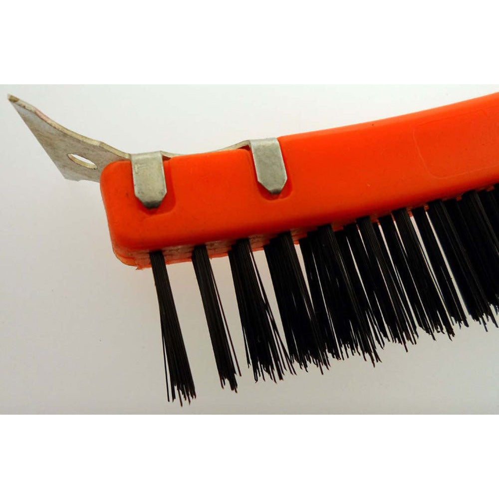 Cleaning Brush with Scraper - TZ6390-ST - ToolUSA