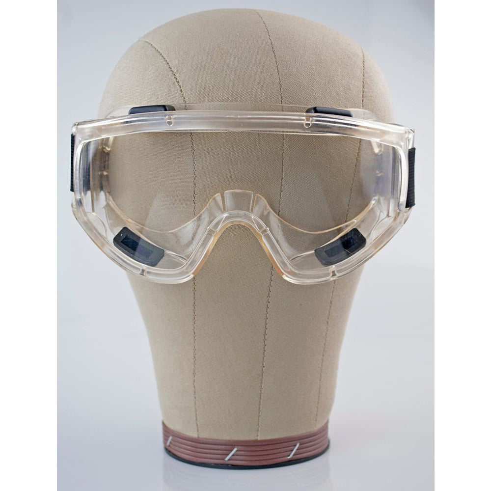 Clear Lens Jumbo Ventilated Safety Goggles With Adjustable Strap - EY8 - ToolUSA