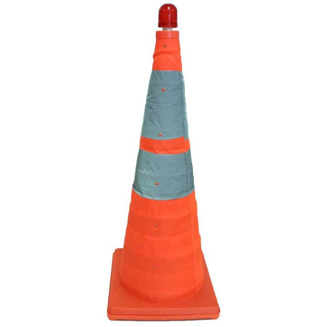 Collapsible Traffic Cone With Light - ToolUSA