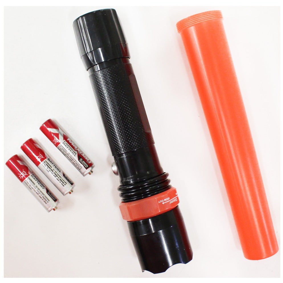 Combination Flashlight & Signal Baton Wand - Batteries Included - FL612-YX - ToolUSA