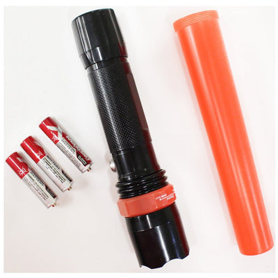 Combination Flashlight & Signal Baton Wand - Batteries Included - FL612-YX - ToolUSA