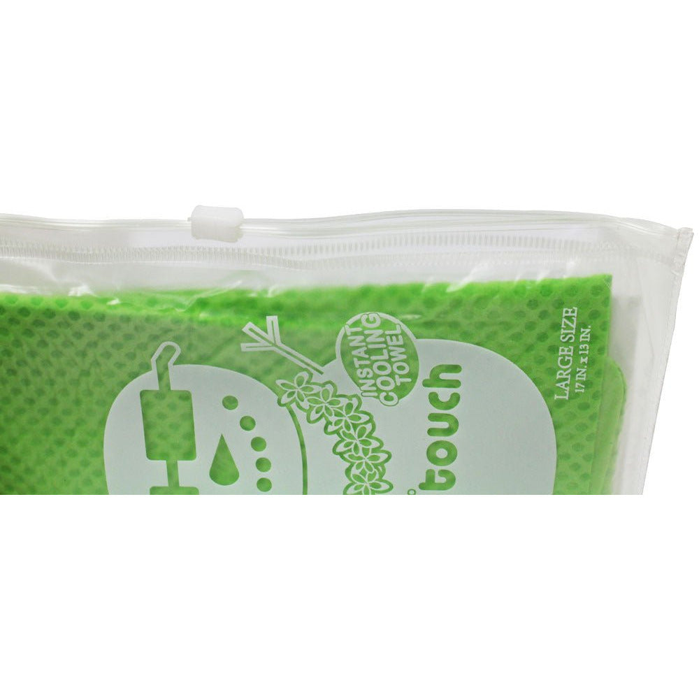 Cool Touch Instant Cooling Towel | Lime Green Color | 17 x 13" - Pack of 2 (Pack of: 2) - LE-47356-Z02 - ToolUSA
