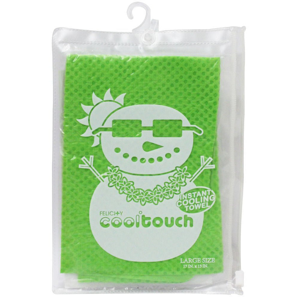 Cool Touch Instant Cooling Towel | Lime Green Color | 17 x 13" - Pack of 2 (Pack of: 2) - LE-47356-Z02 - ToolUSA